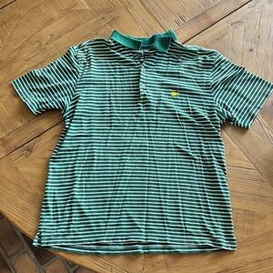 Masters Collection Green Striped Polo Shirt